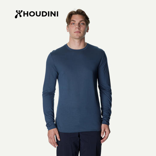 HOUDINI胡丁尼Tree LS树男户外26春夏新天丝徒步长袖T恤 840065 商品图3