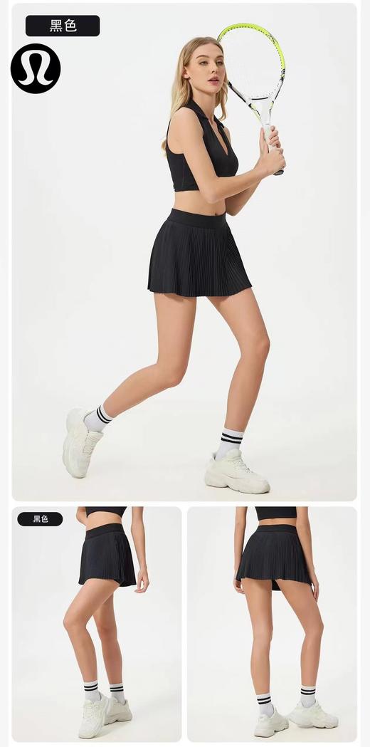 F030666冰感透气户外运动半身裙女带内衬防走光网球裙瑜伽健身短裙 商品图6