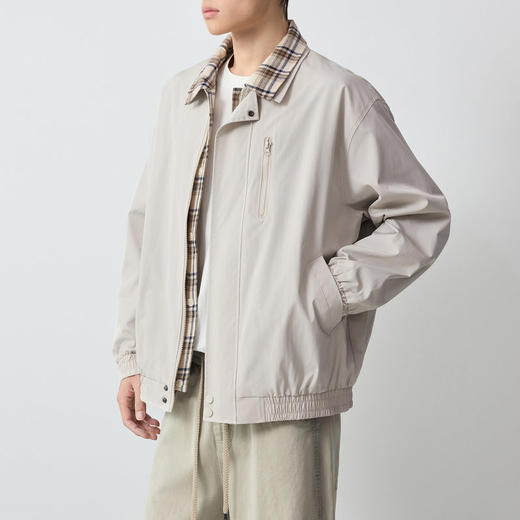 墨麦客男装美式休闲双层领男士夹克2026春新款假两件外套男81589. 商品图2