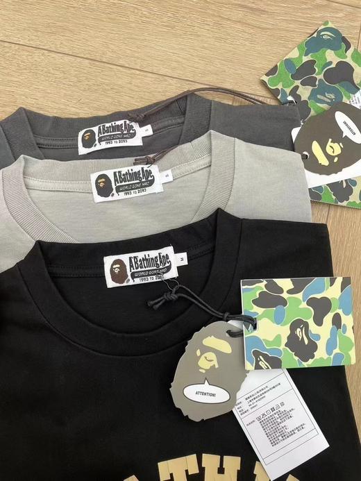 F0306108水洗做旧裂纹字母情侣款复古色调短袖T恤 商品图8