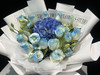 38女神节花束【 薄荷冰川】新鲜鲜花花束 碎冰蓝玫瑰桔梗蓝色绣球混搭花束 （可备注送货时间） 商品缩略图1