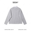 SDSA男装2026新款高贵轻奢韩版复古拼色翻领条纹长袖T恤时尚上衣 商品缩略图4
