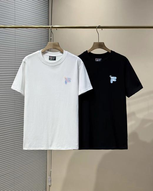 F0306122情侣短袖2026夏新款休闲日常通勤百搭纯棉涂鸦T恤 商品图0