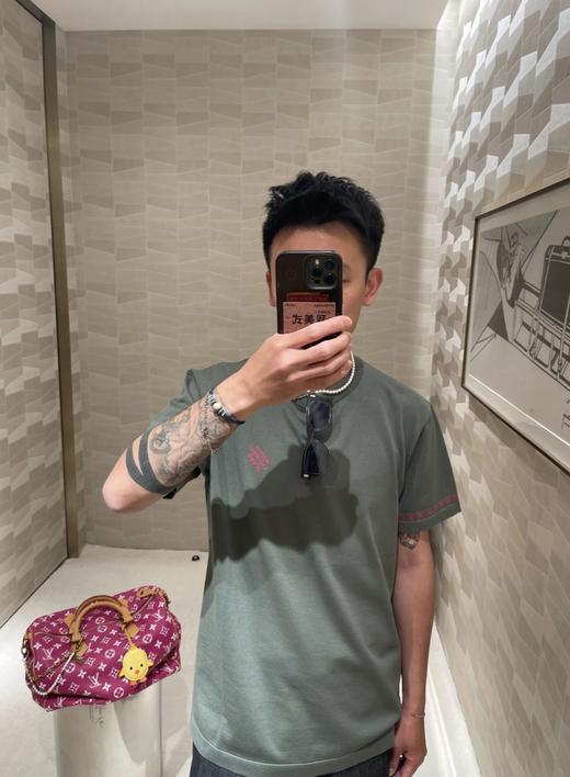 驴家25ss撞色提花标识针织短袖T恤（DY） 商品图2