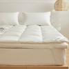 日式无印羽绒床垫良品软垫蓬松酒店羽绒床垫子白色纯色床褥床护垫 商品缩略图1