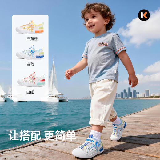 卡特兔儿童凉鞋男童2026年夏季婴儿鞋防滑耐磨透气女童宝宝学步鞋 商品图1
