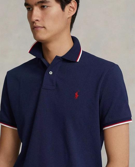 【cyz1】经典系列！男子镶边翻领商务休闲短袖POLO衫！！ 商品图0