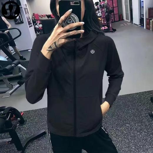 F030670瑜伽服连帽拉链运动外套宽松休闲夹克拉链开衫 商品图12