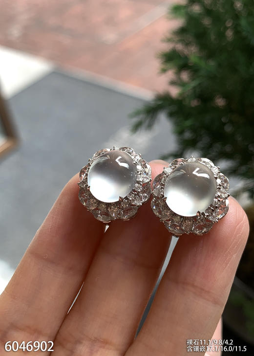 6046902，蛋面耳钉。具体价格微信咨询 商品图3