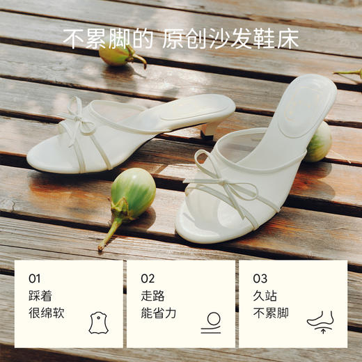 7or9露趾凉鞋拖鞋高跟鞋一脚蹬夏季新款蝴蝶兰 商品图2