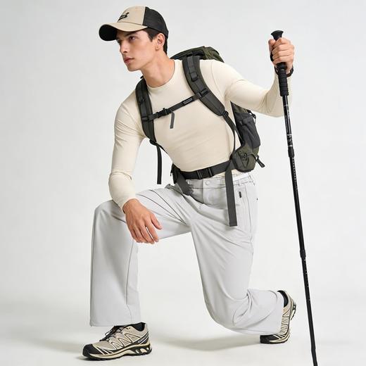 【防泼耐磨 版型显瘦】情侣百搭休闲户外软壳裤（E99-2026015） 商品图1