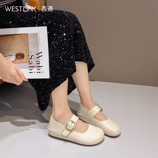 西遇法式芒果头玛丽珍鞋女2026春季新款不累脚出门必备潮流小单鞋P0066309 商品图1