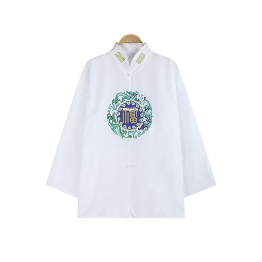 男款福字盘扣衬衣衬裤涤棉印花老人去世内衣裤 商品图1