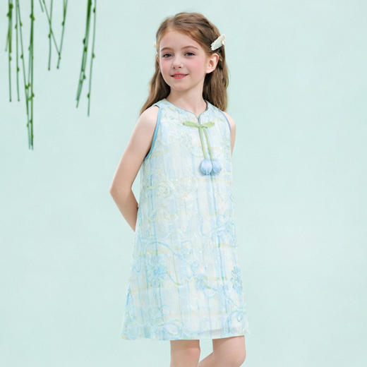 笛莎/Deesha 【观山见】2026年夏季新款女童连衣裙 商品图1