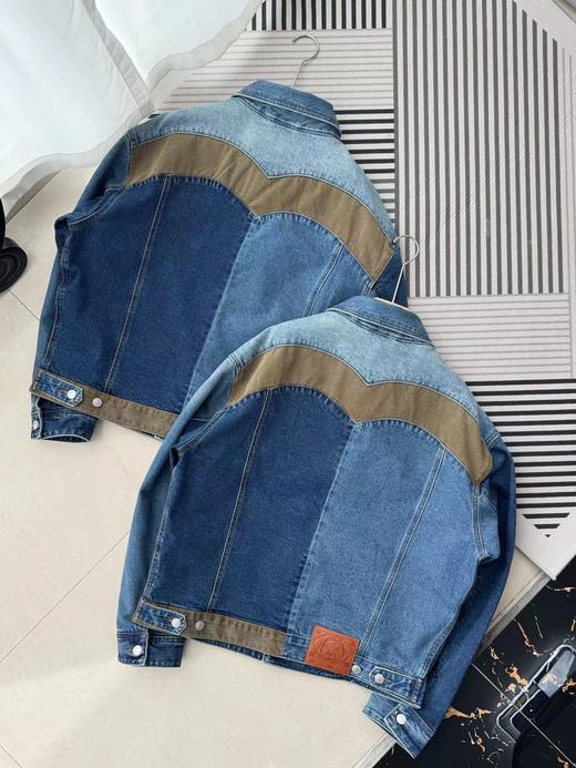 F030689男士解构风格拼布牛仔夹克外套男春秋款牛仔衣 商品图6