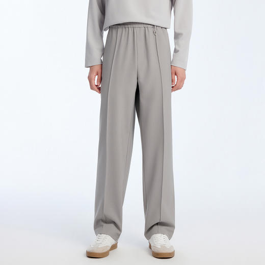 NPC潮牌抖抖系列混纺直筒宽松长裤男四面弹力免烫抗皱春NP61TR09 商品图3