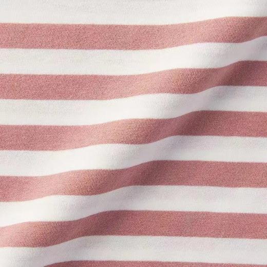 日系无印T恤衫良品全棉条纹T恤女款夏季短袖T恤女士T恤简约新品夏 商品图2