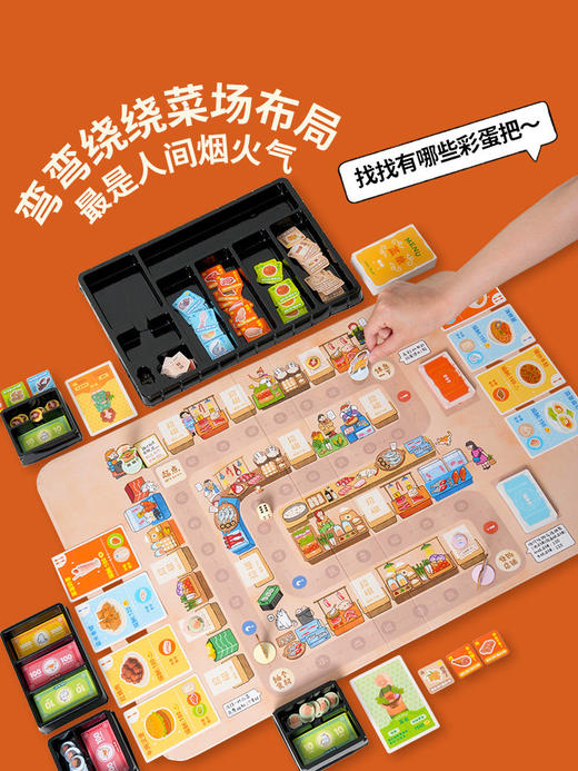 【从小孩子培养财商 】科答鸭菜市场大亨儿童大富富翁益智趣味桌游模拟经营财商玩具 商品图2