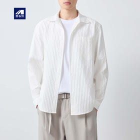 墨麦客男装高智通勤泡感肌理衬衫男2026春新款莱赛尔衬衣男50369.