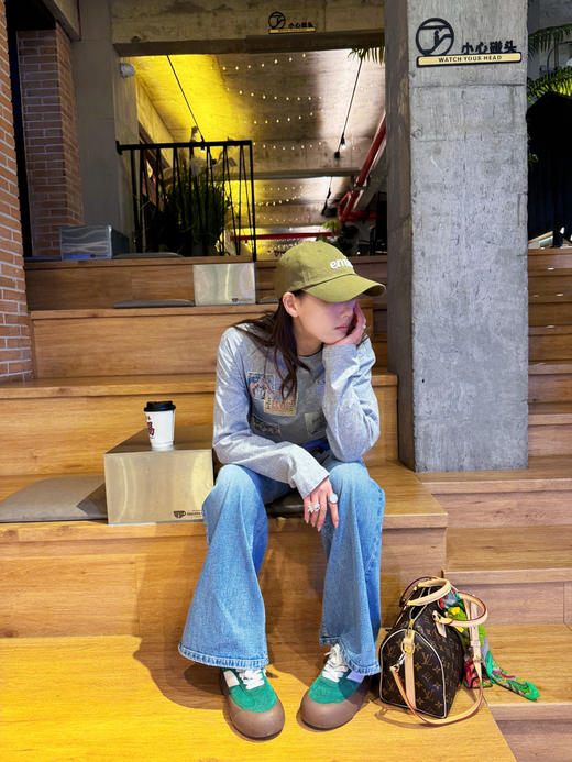 【美式街头】噢蜜ooomeooo设计师款美式贴布柔软轻便长袖t 商品图4