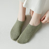 日式无印棉袜纯色良品女士纯色网眼浅口袜子双针女式船袜暗纹船袜 商品缩略图2
