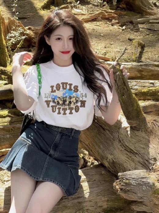 驴家25ss雪花棉金属钻短袖T恤（DY） 商品图0