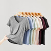 夏季新款羊毛醋酸天丝短袖 柔软舒适百搭 修身显瘦 圆领/大圆领/V领 7色可选 商品缩略图9