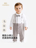 英氏婴儿连身衣男宝宝春夏外出爬服英伦小绅士连体衣YRHAJ1S009A 商品缩略图0