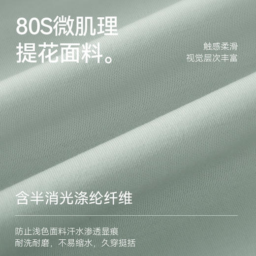 【汗无痕】十如仕春夏新品微肌理提花挺括不留痕短袖POLO衫P11-03 商品图3