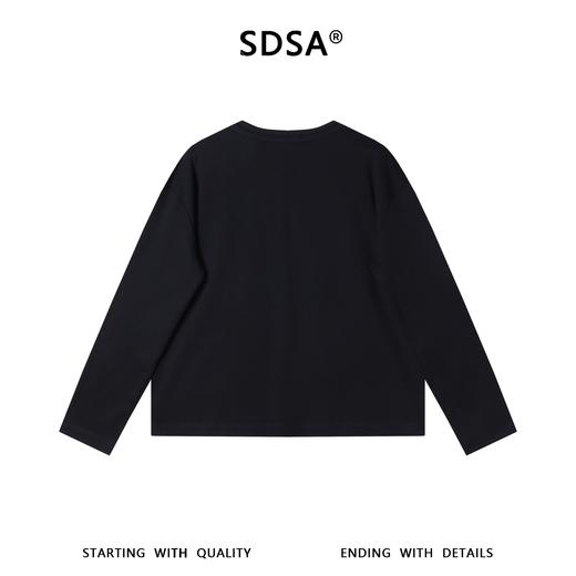 SDSA男装2026新款高贵轻奢韩版纯色双层领肌理长袖百搭时尚上衣 商品图4