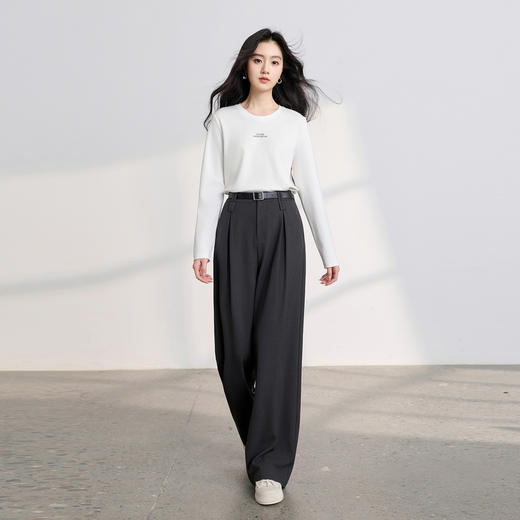 【六好通勤神裤】三彩2026春季新款西装裤高腰宽松阔腿裤长裤Z 商品图1