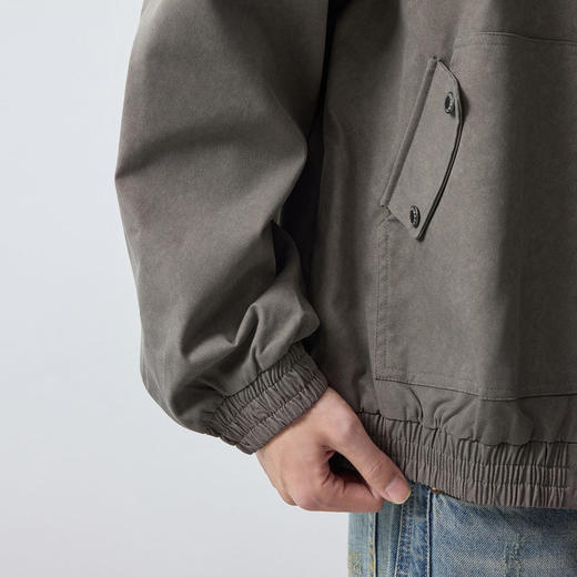 墨麦客男装美式休闲撞色男款外套2026春季新款炒色水洗夹克81587. 商品图3