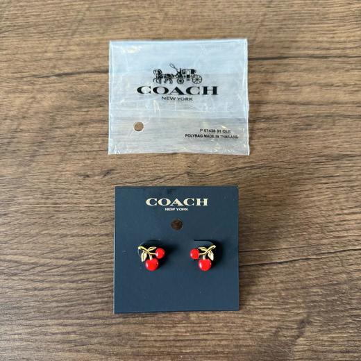 F030656新年红红火火925纯银针甜美百搭樱桃耳钉 商品图1