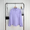 F0306102早春新款天丝亚麻香芋烟熏紫色长袖衬衫 商品缩略图0