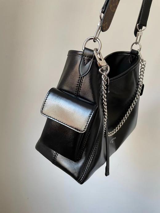 F030635黑色机车包大容量腋下单肩carryall黑武士包 商品图8