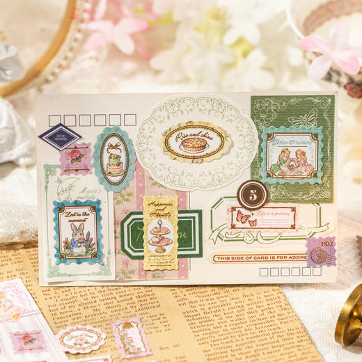 语闲贴纸邮票物语 烫金浮雕系列 商品图3