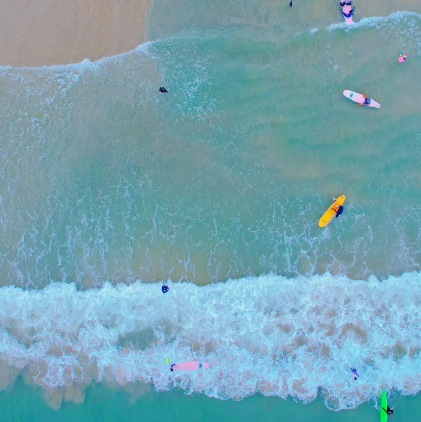 【海南】万宁冲浪、浆板、赶海、椰子树跳水多种体验！住丽思卡尔顿，全程旅拍！5天4晚，5岁起报！