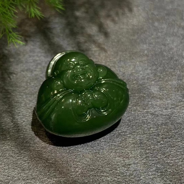 【御珠宫坊】碧玉佛挂件