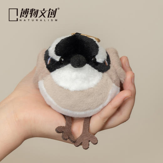 博物文创 啾儿白头鹎 毛绒玩具挂件 情人节日礼物 商品图4