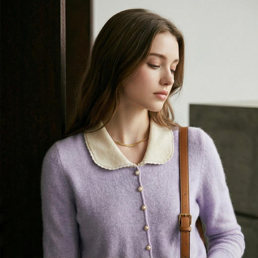 PALUOPO/PL翻领女衫E21813-A/约重225g帕罗 商品图2