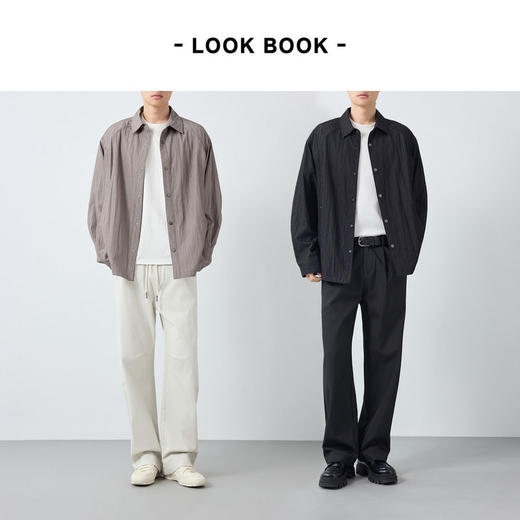 墨麦客男装美式复古衬衫式夹克男2026春季新款宽松男士外套81609. 商品图4