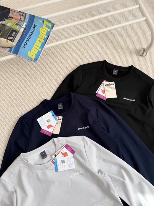 F030622户外运动透气舒适柔软圆领男内里磨毛长袖T恤 商品图3