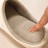 日式无印家居拖鞋良品纯色秋冬保暖加绒情侣拖鞋防水毛绒毛毛室内 商品缩略图3