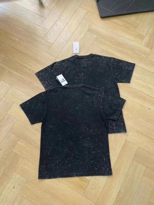 F0306128男子个性潮流休闲运动复古水洗飞马印花短袖T恤 商品图5