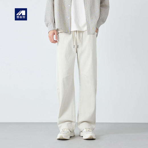 墨麦客男装美式休闲男士休闲裤2026春季新款直筒宽松裤子男91551. 商品图0