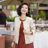 西子/绘素亚麻本色植物提花烫金钉珠立体米白色外套/WTTJ0808 商品缩略图0