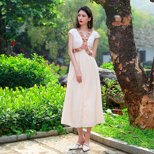 【38活动新品】云帛叠彩假两件连衣裙 | 现货加急发 商品图1