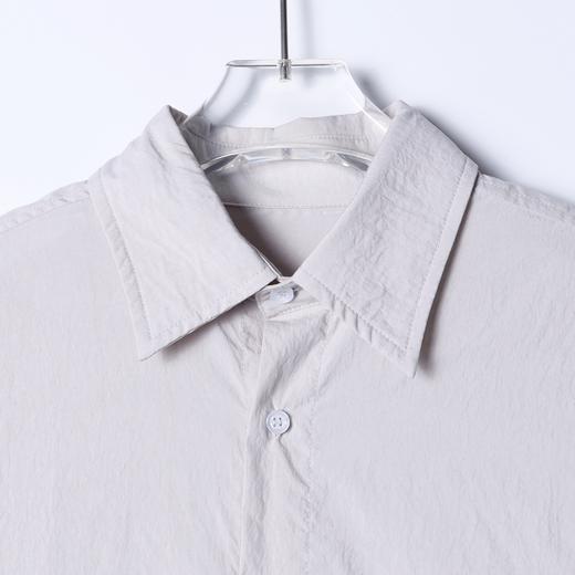 SDSA男士春夏新款痞帅男装时尚简约纯色长袖衬衫百搭舒适休闲衬衣 商品图1