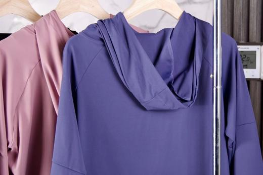 F030670瑜伽服连帽拉链运动外套宽松休闲夹克拉链开衫 商品图4