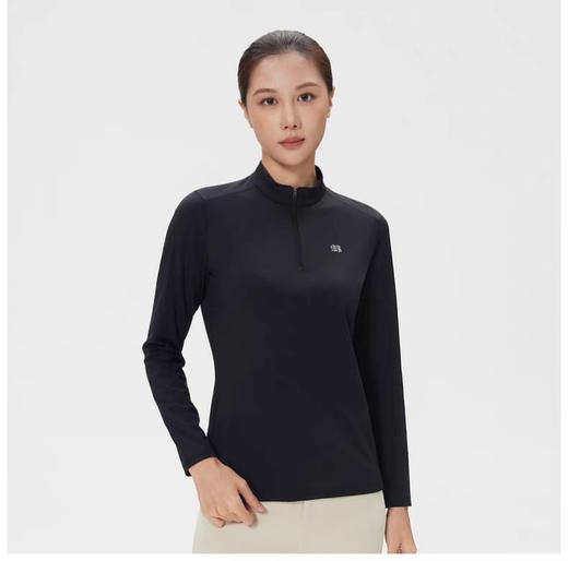 点此购买 可隆户外休闲衣女士微拉绒半拉链长袖T恤 qk 341425 商品图9